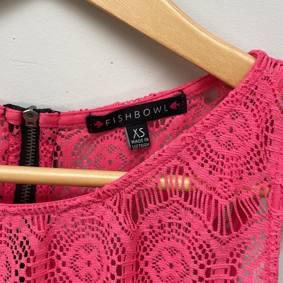🌷5/$20🌷 Fishbowl Pink Crochet Dress - Picture 3 of 8